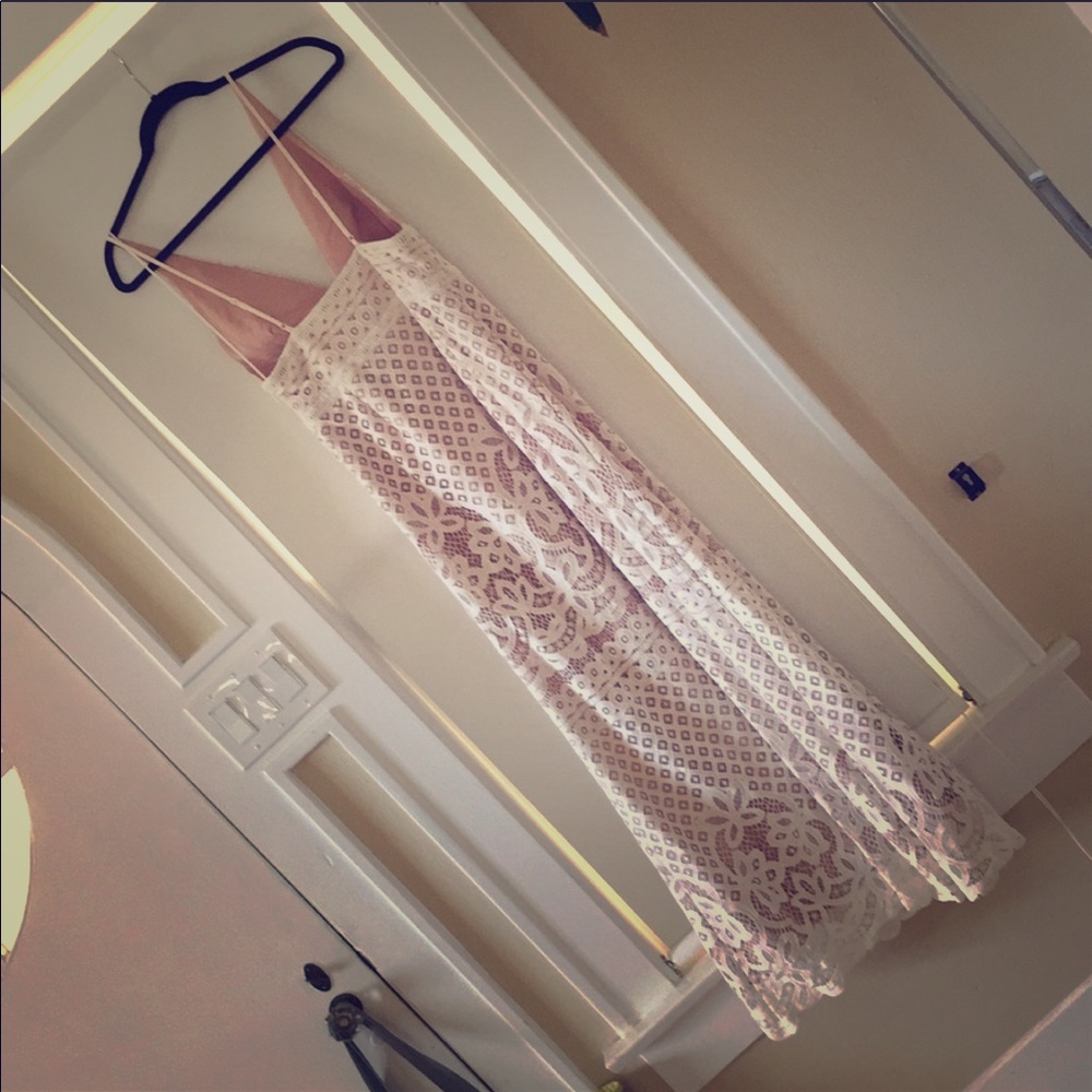 BHLDN stylestalker cream lace lani maxi